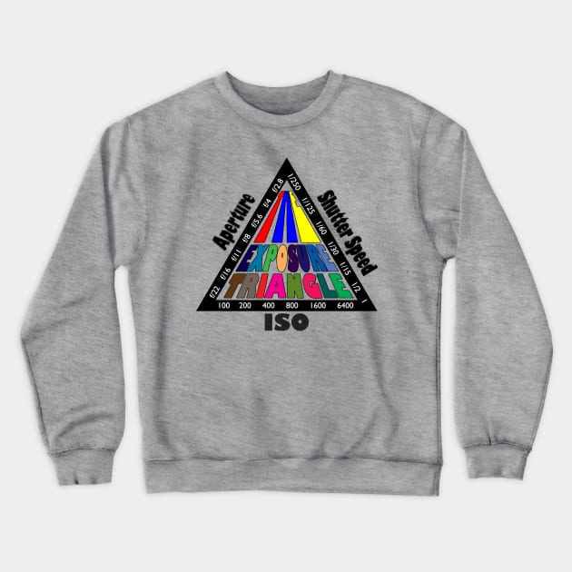 The Exposure Triangle Crewneck Sweatshirt by iamsemag123